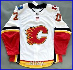 Calgary Flames Game Worn Used Issued Authentic Adidas MiC Team NHL Hockey Jersey