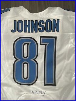Calvin Johnson Game Issued Used Worn Jersey Detroit Lions Hall of Fame LOA