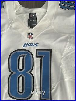 Calvin Johnson Game Issued Used Worn Jersey Detroit Lions Hall of Fame LOA