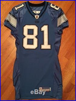 Calvin Johnson Lions game issued jersey Game Cut Team Issued NFL jersey