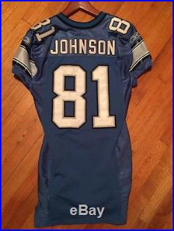 Calvin Johnson Lions game issued jersey Game Cut Team Issued NFL jersey