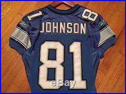 Calvin Johnson Lions game issued jersey Game Cut Team Issued NFL jersey