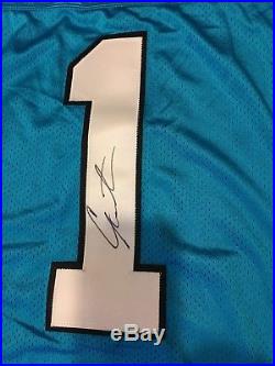 Cam Newton Panthers signed autographed game issued jersey NFL Auction PSA/DNA