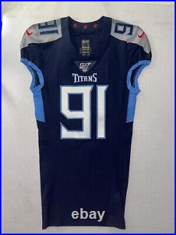 Cameron Wake Game Issued Jersey 100 Year Shield Tennessee Titans/Miami Dolphins