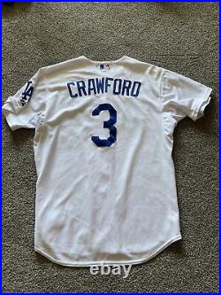 Carl Crawford Los Angeles Dodgers Game Issued Jersey Shows Signs Of Use
