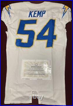 Carlo Kemp Los Angeles Chargers NFL Authentic Team Issued Game Jersey (Michigan)