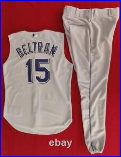 Carlos Beltran Kansas City Royals MLB Game Issue Road Uniform Vest & Pants