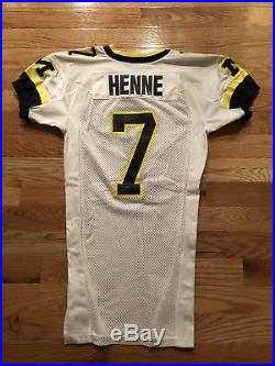 Chad Henne Team Issued Game Worn Used Jersey Wilson Bulldogs Michigan Nike Vtg