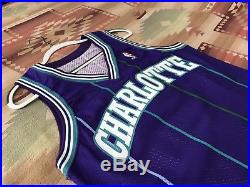 Champion 1995-96 Blank Charlotte Hornets Team Issued Pro Cut Game Jersey Curry
