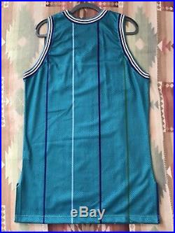 Champion 1996-97 Blank Charlotte Hornets Team Issued Pro Cut Game Jersey Gold 42