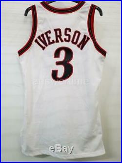 Champion Allen Iverson 76ers Game Issued 1997-98 Home Jersey Team The Answer 44