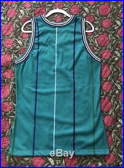 Champion Charlotte Hornets Blank Issued 1996-97 Pro Cut Game Jersey Authentic 40