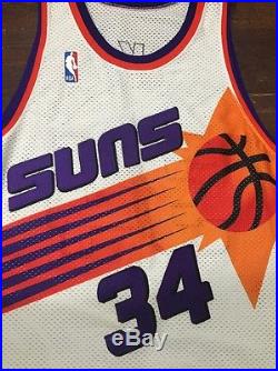 Charles Barkley Game Issued Signed Champion Pro cut Jersey Rare! 52+3