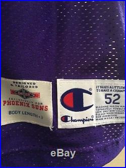 Charles Barkley Game Issued Signed Champion Pro cut Jersey Rare! 52 + 3