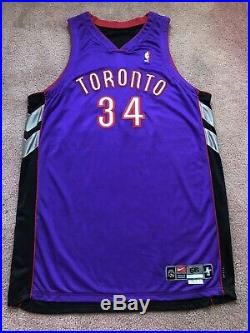 Charles Oakley 1999-00 Game Used Issued Toronto Raptors Jersey Nike ProCut Auto