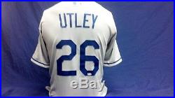 Chase Utley LA Dodgers 2015 Game Issued Jersey MLB Authenticated