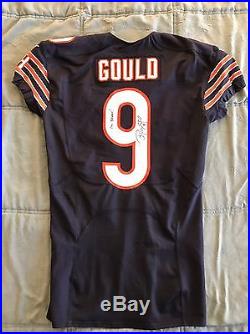 Chicago Bears 2015 Robbie Gould Game Worn Used Team Issued Autographed Jersey