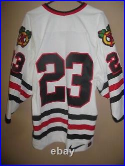 Chicago Black Hawks #23 Game Issued NHL Hockey Jersey Late 1990's