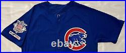 Chicago Cubs Team Issued Authentic Blue Road Jersey MLB Hologram Collins #37