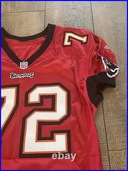 Chidi Ahanotu #72 Tampa Bay Buccaneers Team Game Issued Adidas Jersey 48 BEAUTY