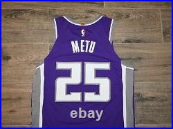 Chimezie Metu Sacramento Kings Game Used Issue NBA Basketball Jersey Nike 48 L