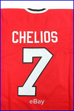 Chris Chelios 1997-98 Chicago Blackhawks Nike Game Issued Home Red Nike Jersey