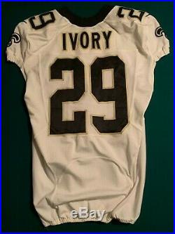Chris Ivory #29 New Orleans Saints Size 42 Game Issued Jersey