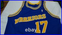 Chris Mullin warriors game jersey gold logo 92-93 champion issued authentic