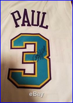 Chris Paul Signed Game Issued Pro Cut Rookie Jersey Special OKC Jersey
