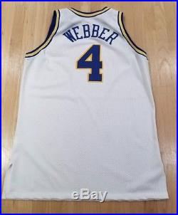 Chris Webber Rookie Era Golden State Warriors Game Issued Used Worn Jersey