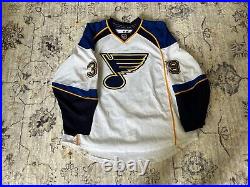 Christian Hanson Game Issued St Louis Blues White Jersey