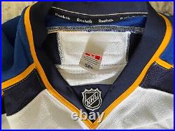 Christian Hanson Game Issued St Louis Blues White Jersey