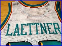 Christian Laettner Detroit Pistons 1998-99 Nike Game Issued Pro Cut Jersey 56+4
