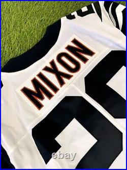 Cincinnati Bengals Team Issued Joe Mixon 2022 Alternate NFL Football Game Jersey