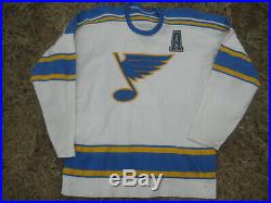Circa 1970 St Louis Blues Game Issued Home Hockey Jersey