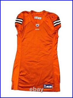 Cleveland Browns Team Issued Orange Reebok Jersey NFL Football Blank Size 48