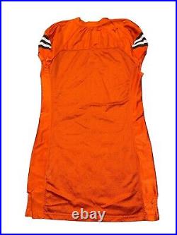 Cleveland Browns Team Issued Orange Reebok Jersey NFL Football Blank Size 48