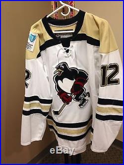 Cody Sylvester Wilkes-Barre/Scranton Penguins 2013-14 Game-Issued Home Jersey