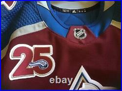 Colorado Avalanche 2021 Game Issued Hockey Jersey Dennis Gilbert Adidas Size 56