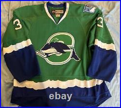 Connecticut Whale Team Issued AHL Jersey Hartford Wolf Pack Sam Klassen Green 58