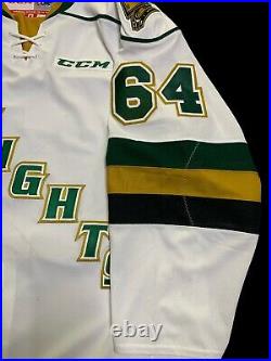 Connor McMichael Game Issued / Ian McKinnon Game Worn London Knights Jersey