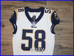 Corey Littleton Los Angeles Rams NFL Football Jersey Game Issue Nike 40 On Field