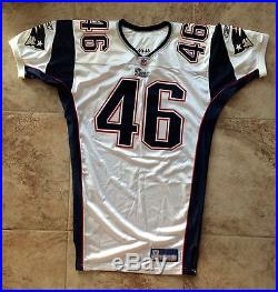 Corey Mays Team Issued 2003 New England Patriots Game Worn Jersey With COA