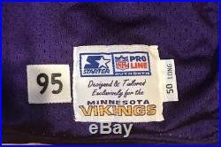 Cris Carter Minnesota Vikings Team Issued Game Jersey X2 Home & Away Sand Knit