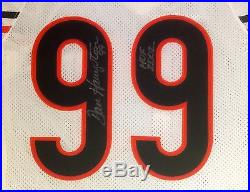 DAN HAMPTON HOF Chicago Bears Game Issued autographed Jersey in Frame RARE