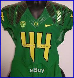 Deforest Buckner Oregon Ducks Game Issued Autographed Jersey From Player