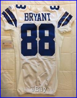 DEZ BRYANT Dallas Cowboys game issued Reebok authentic jersey Steiner COA NFL