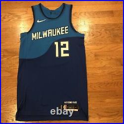 DJ Augustin Milwaukee Bucks Nike City Edition Game Issue Jersey #12 NBA