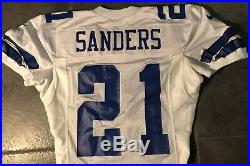 Dallas Cowboys Deion Sanders 1996 game issued Nike jersey Sz 44 Long