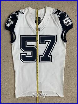Dallas Cowboys Game Issued Authentic Jersey, Color Rush Nike Double Star White